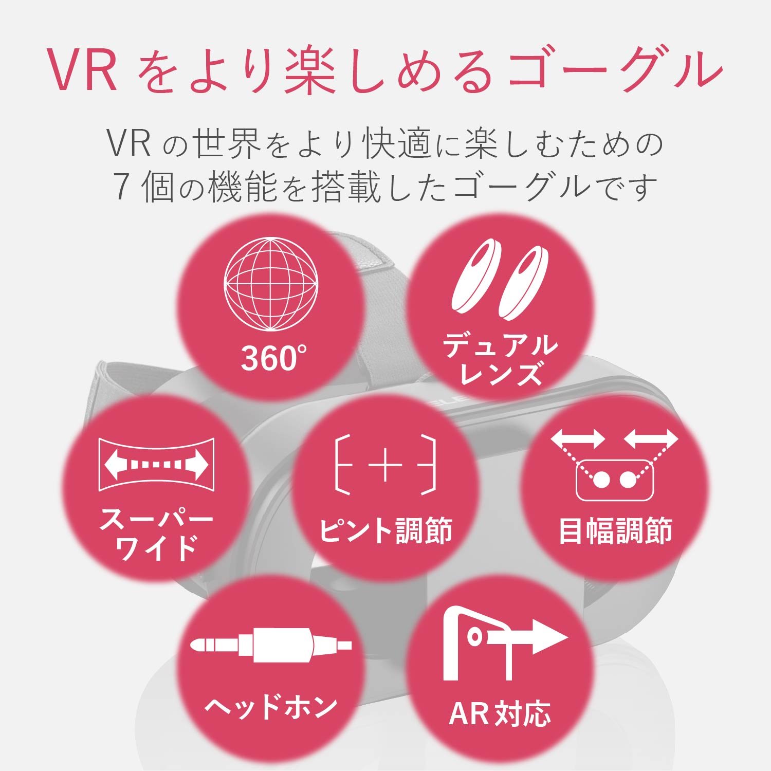 Amazon | エレコム VRゴーグル VRグラス [デュアルレンズ採用でVR酔い